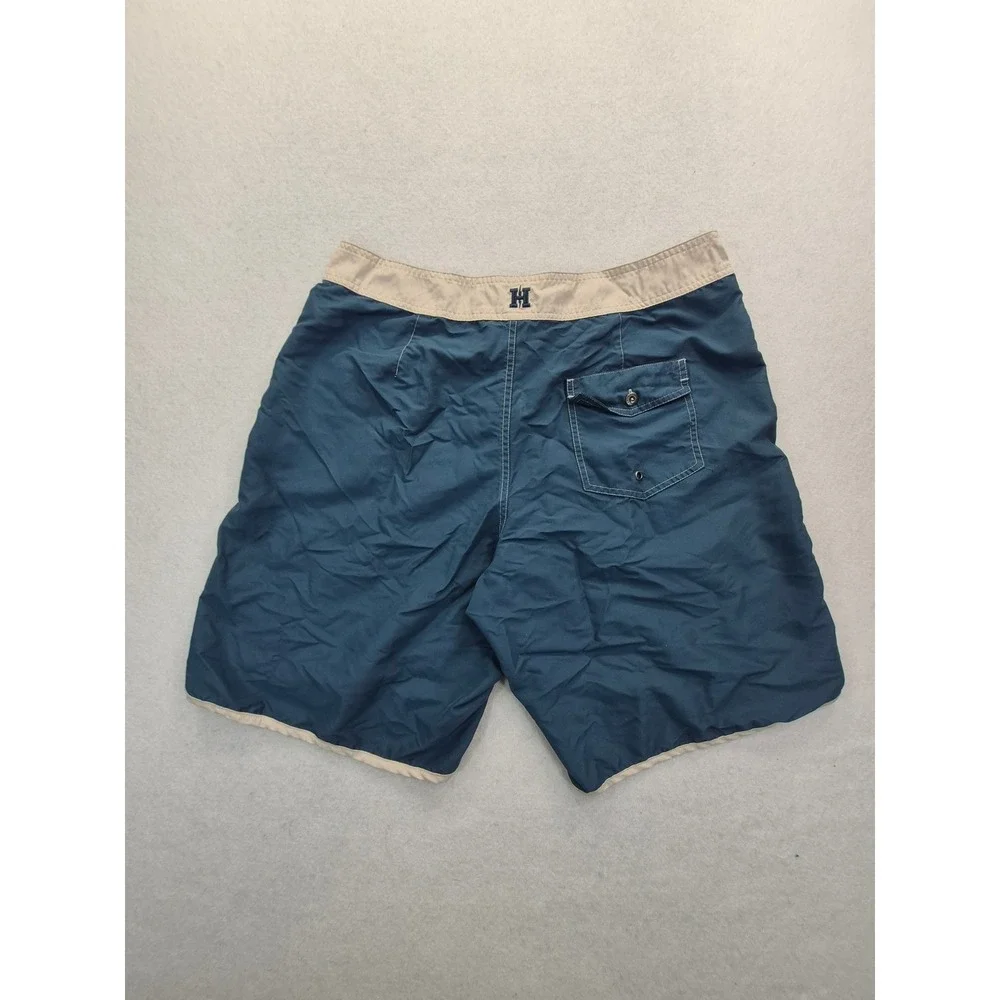Howler Brothers Board Shorts Men's 36 Blue Cream Swim Trunks Surf Beach